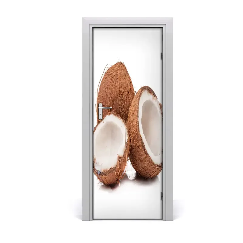 Autocolant uşă Nuci de cocos Cel mai vândut