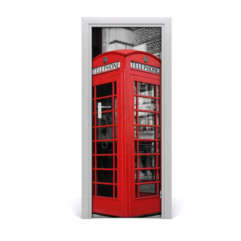 Bestseller Autocolant de uși cabină telefonică engleză