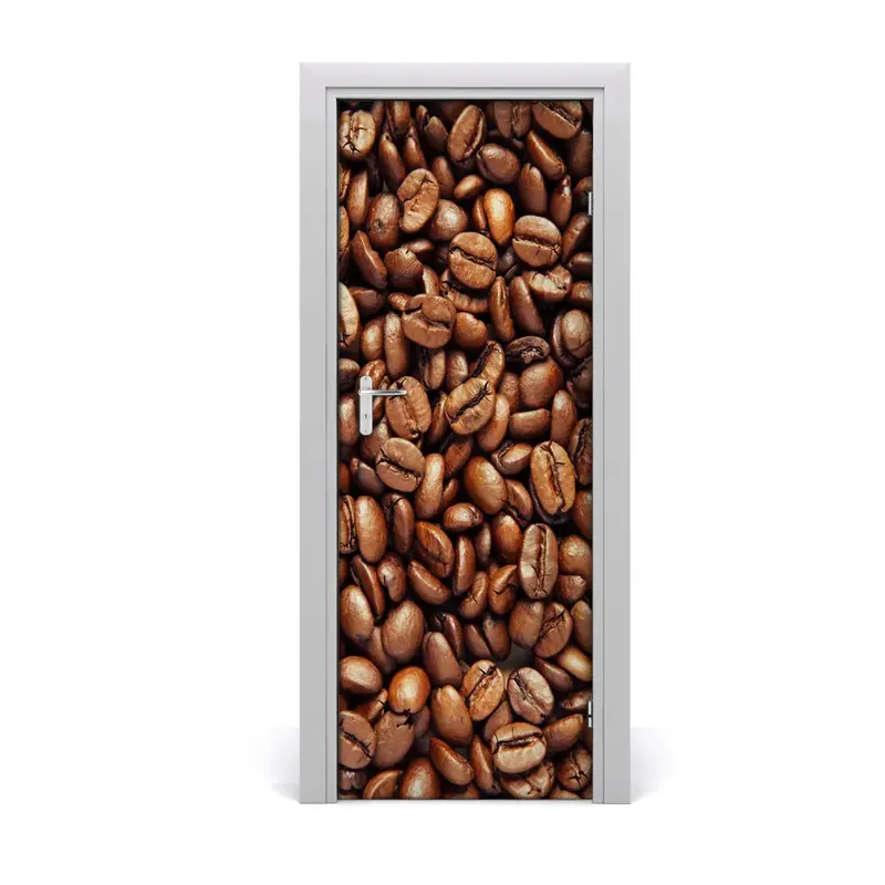 Bestseller Tapet autocolant pentru uși Boabe de cafea