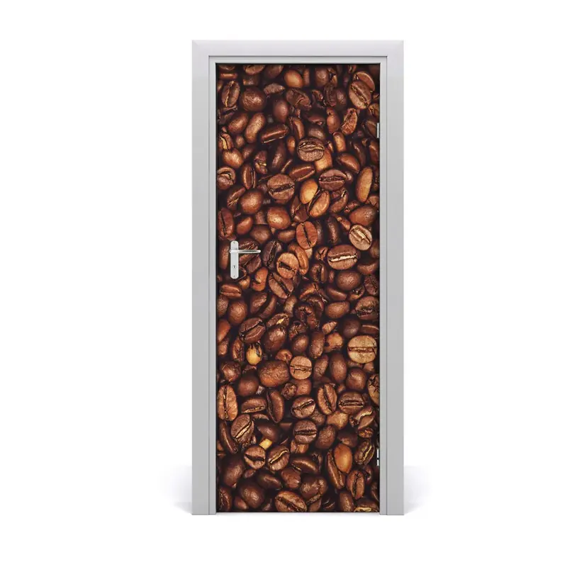 Autocolant uşă Boabe de cafea Mai ieftin