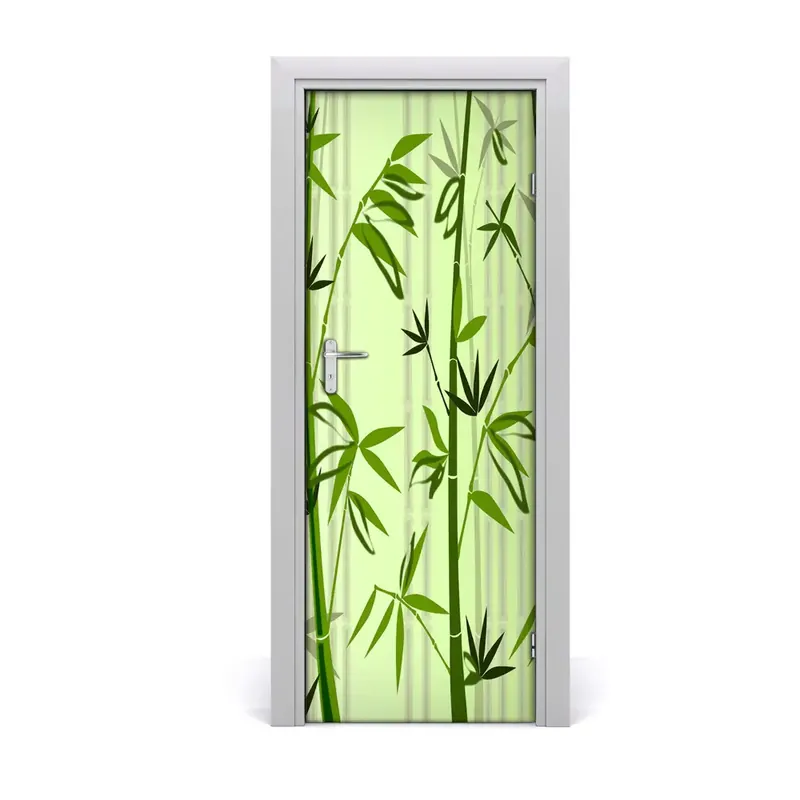 Bestseller Autocolant de uşă Bambus verde