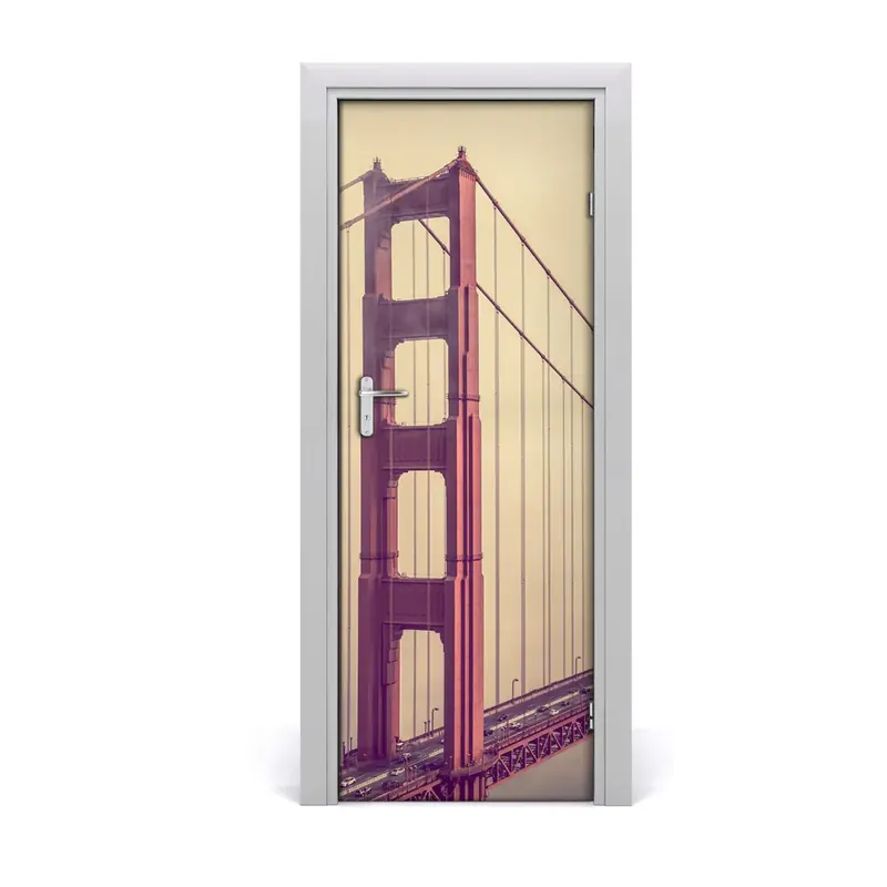 Ultima șansă Autocolant uşă Pod în ceața din San Francisco