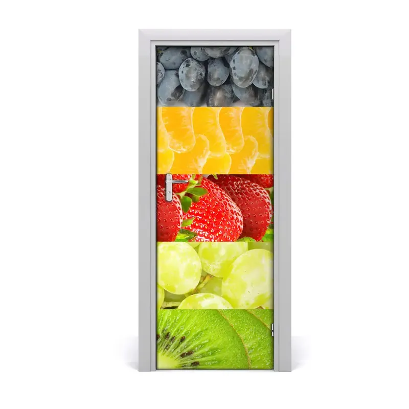 Cel mai bun preț Tapet autocolant pentru uși Amestecul de fructe