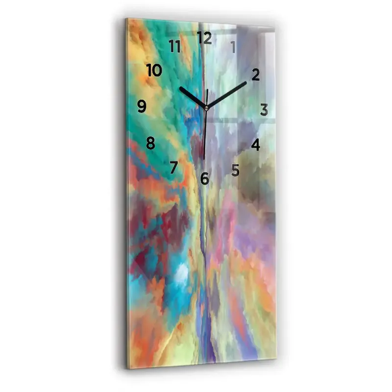 Ceas din sticlă dreptunghiular vertical Peisaj abstract Ultima șansă