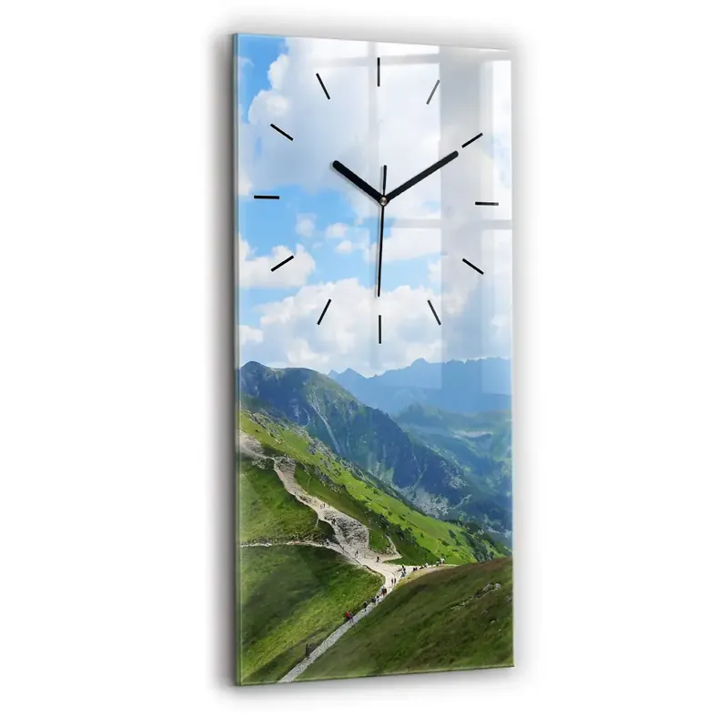 Ceas din sticlă dreptunghiular vertical Kasprowy Wierch Zakopane Preferatul clienților