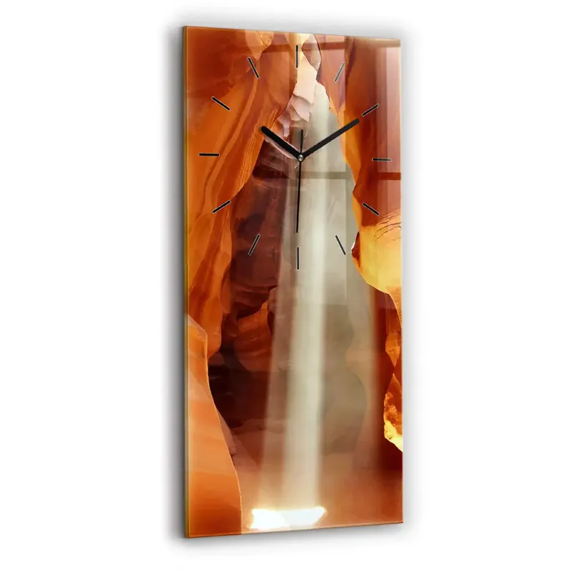 Ceas de sticlă pe perete vertical Canionul deșertului Comandă acum