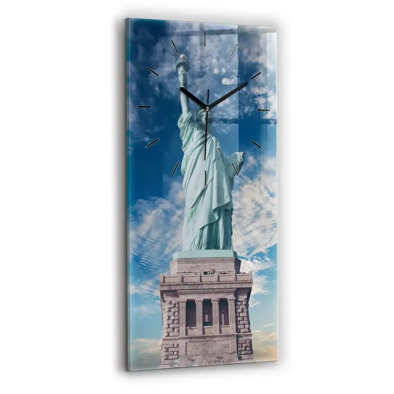 Noutate Ceas din sticlă dreptunghiular vertical Statuia Libertății New York
