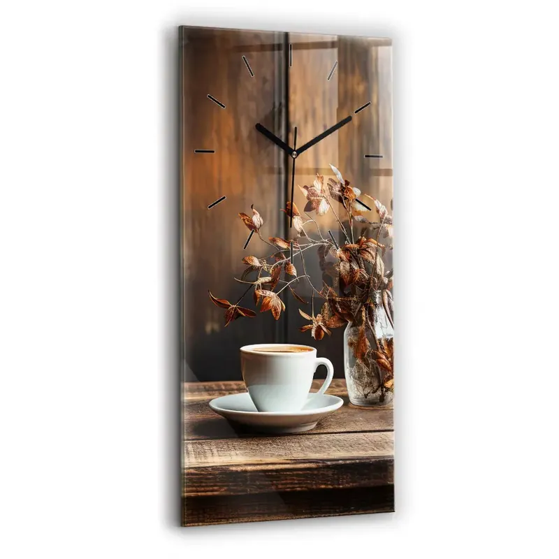 Vezi acum Ceas din sticlă dreptunghiular vertical ceașcă de cafea