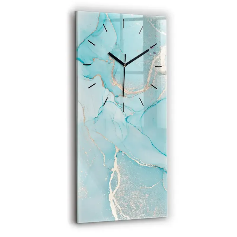 Preț mic Ceas din sticlă dreptunghiular vertical Marmură decorativă