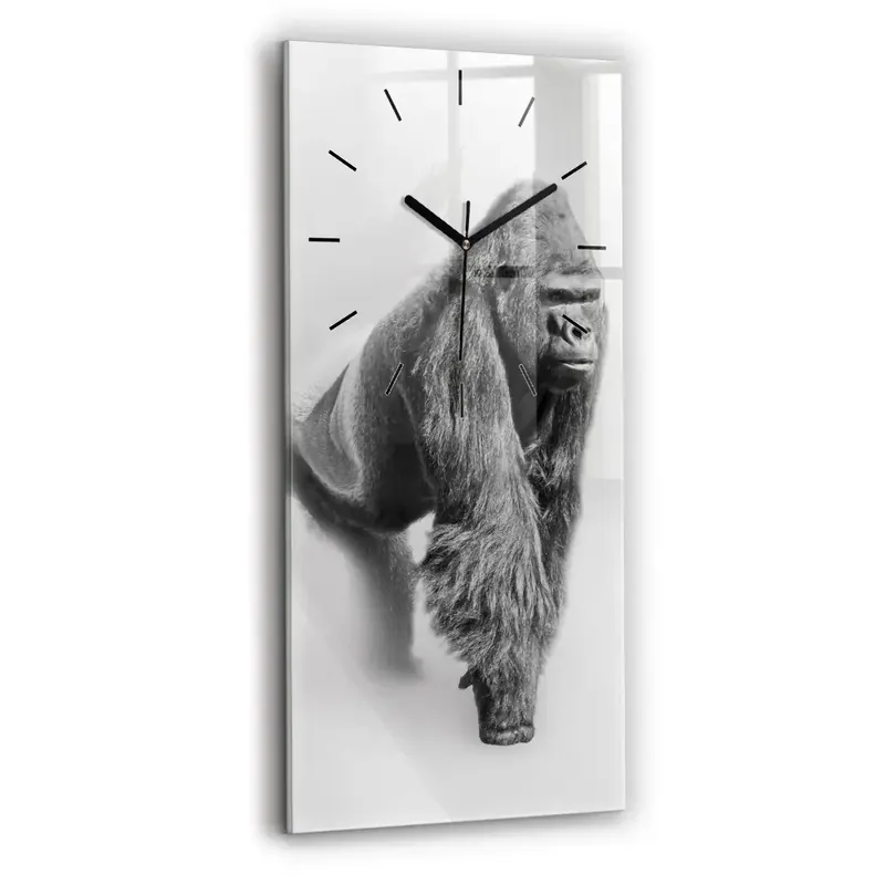 Preț promoțional Ceas vertical de perete din sticlă Colecție de artă animale