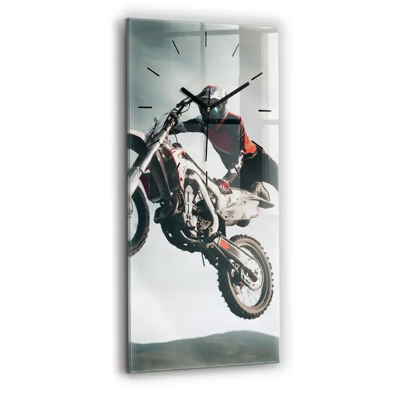 Disponibil imediat Ceas din sticlă dreptunghiular vertical Stilul motor Adrenalina