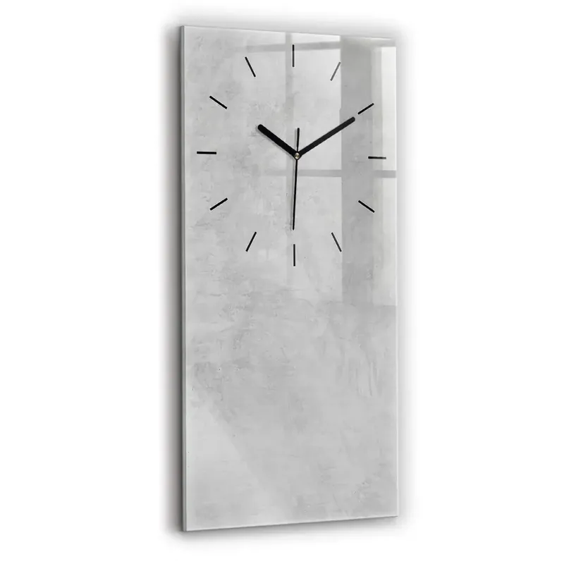 Ceas din sticlă dreptunghiular vertical Perete de piatra Preț promoțional