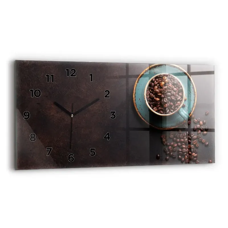 Preferatul clienților Ceas din sticlă orizontale ceașcă de cafea