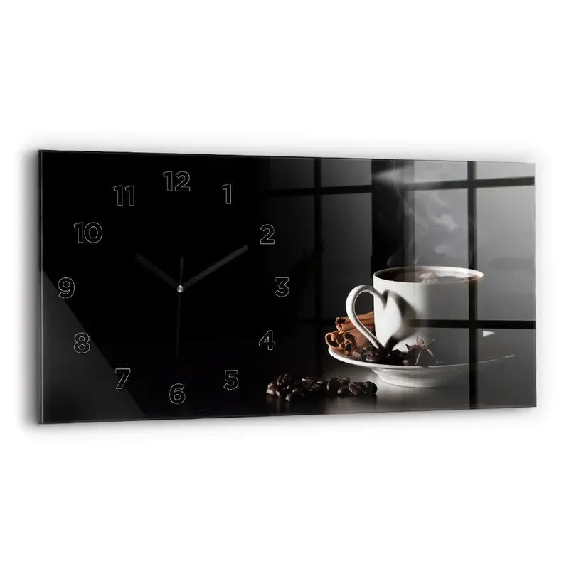 Reducere extra Ceas din sticlă orizontale ceașcă de cafea