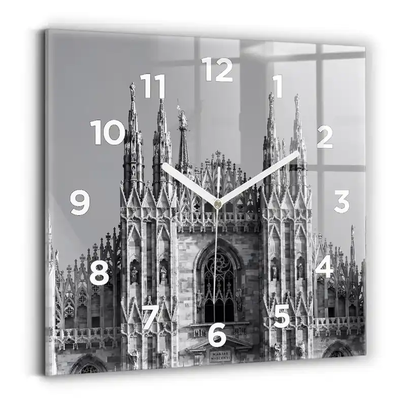 Ceas din sticlă pătrat Catedrala Duomo di Milano Preț mic