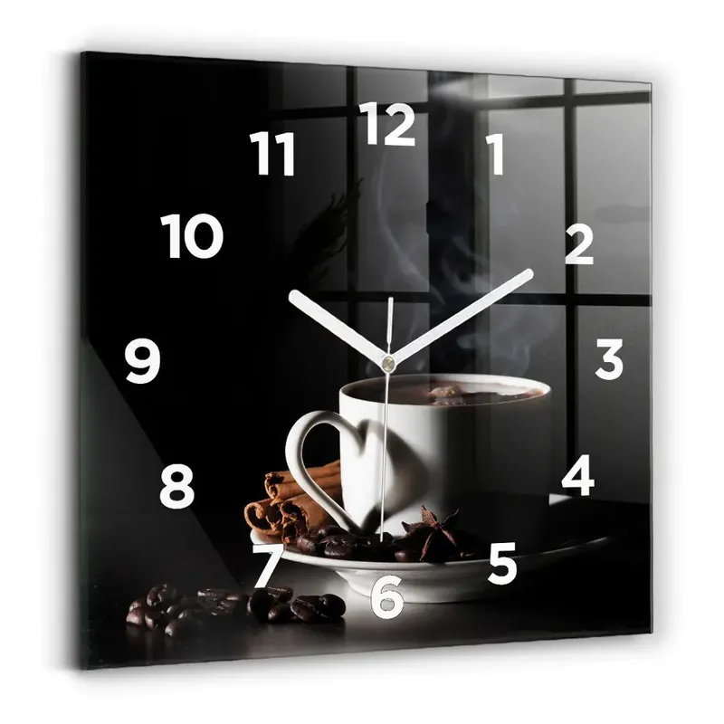Ceas din sticlă pătrat ceașcă de cafea Cumpără online