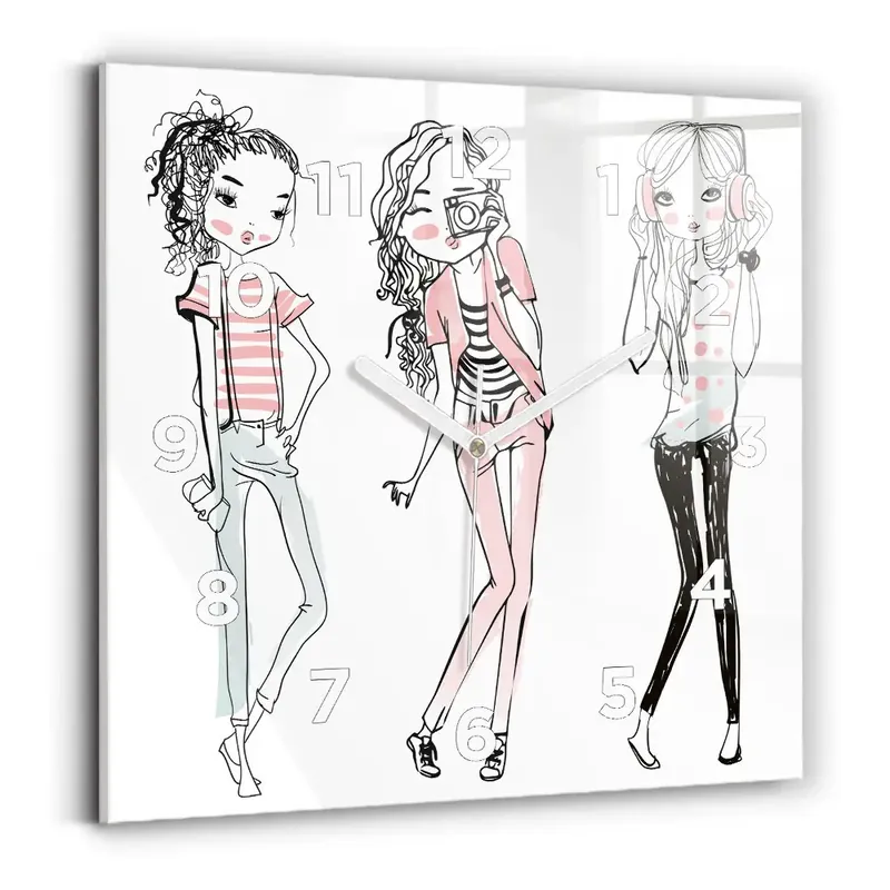 Ceas perete din sticlă pătrat Moda feminina Ofertă exclusivă