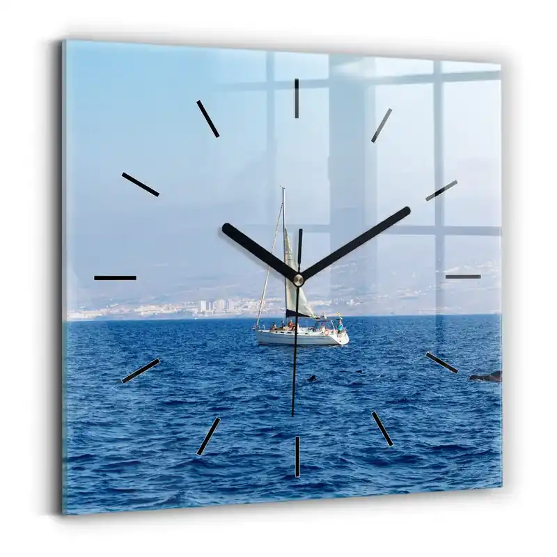 Cel mai bun preț Ceas perete din sticlă pătrat Yacht în Tenerife