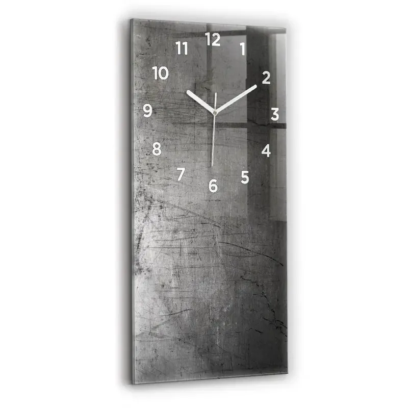 Ceas de sticlă pe perete vertical Perete Metalic Ofertă limitată