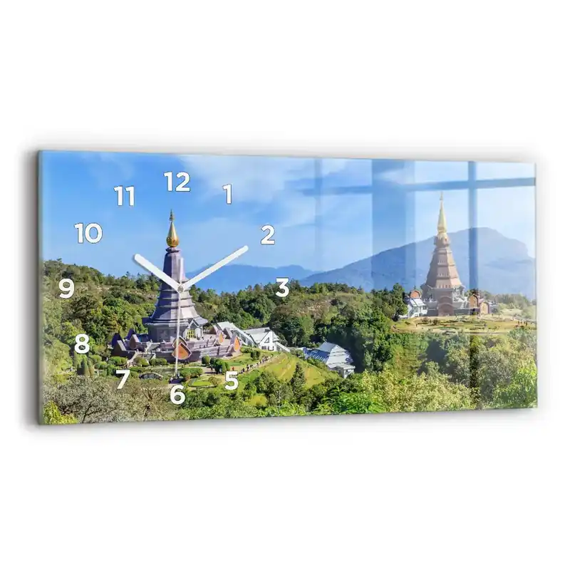 Ceas perete din sticlă orizontale Parcul național Chiang Mai Ofertă