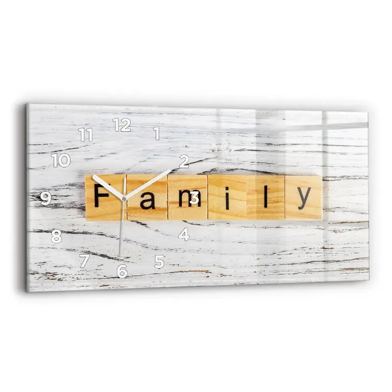 Disponibil imediat Ceas din sticlă orizontale Familie