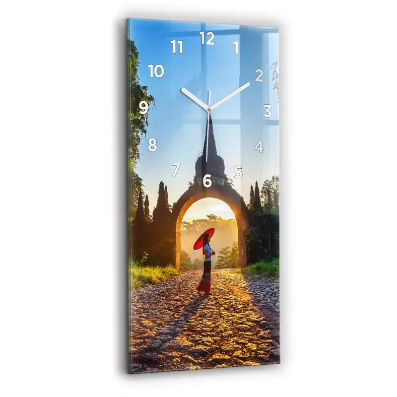 Ceas din sticlă dreptunghiular vertical Parcul Surat Thani Thailanda Vezi acum