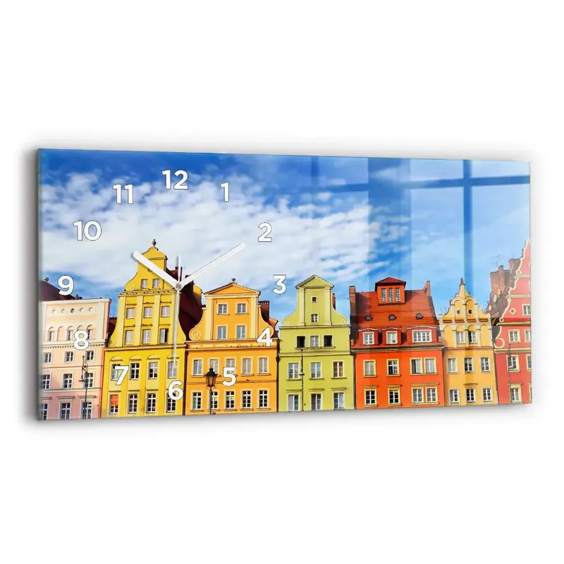 Ceas orizontale de perete din sticlă Wrocław - Orașul Vechi Ofertă