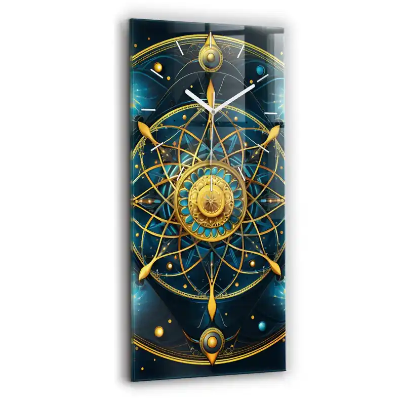 Cumpărături sigure Ceas perete din sticlă dreptunghiular Ceas Horoscop