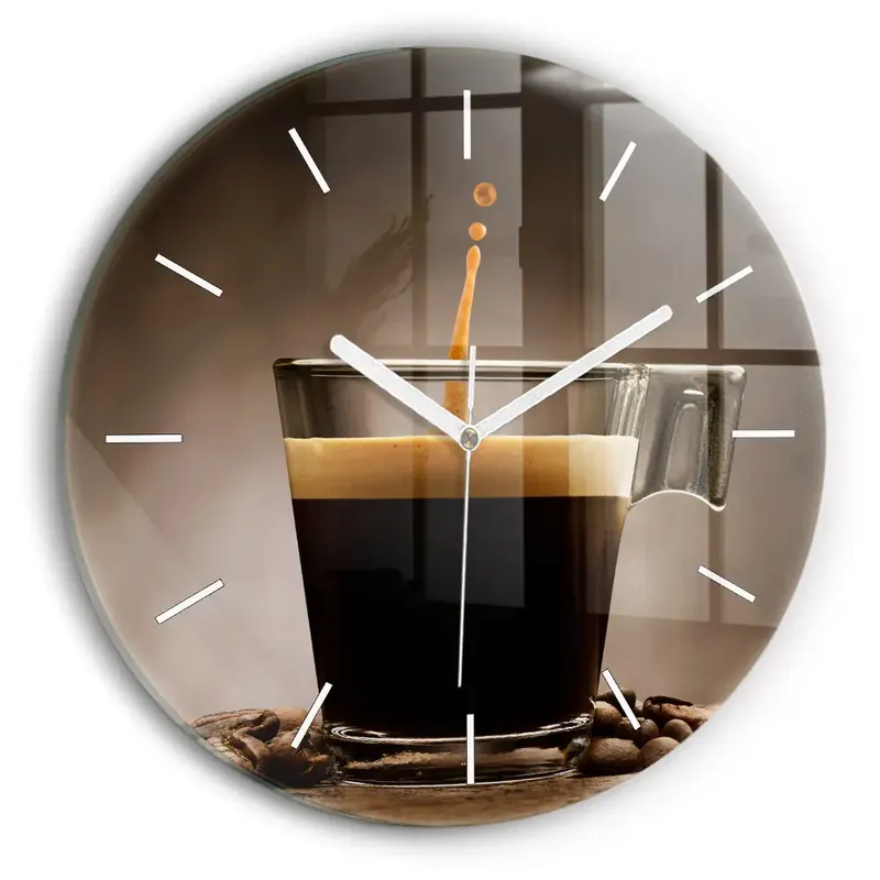 Ceas din sticlă rotund ceașcă de cafea Livrare rapidă