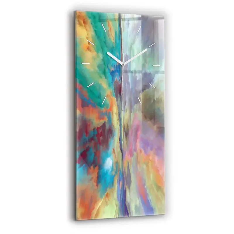Livrare rapidă Ceas din sticlă dreptunghiular vertical Peisaj Abstract