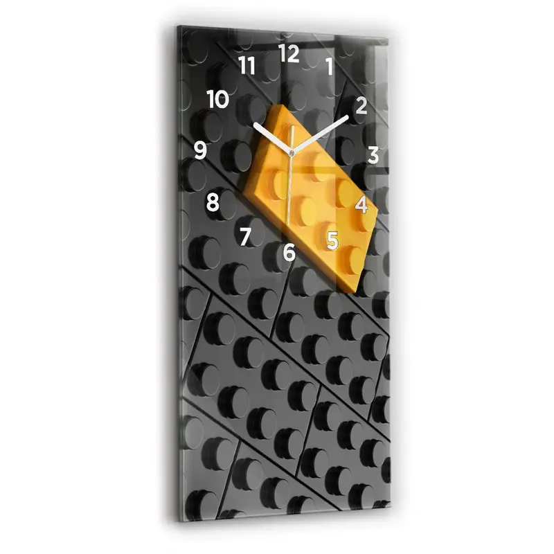 Reducere de preț Ceas din sticlă dreptunghiular vertical Blocuri De Jucărie