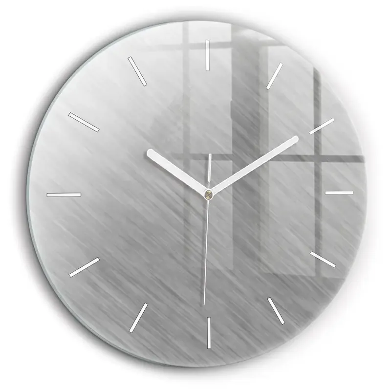 Super ofertă Ceas perete din sticlă rotund Perete metalic