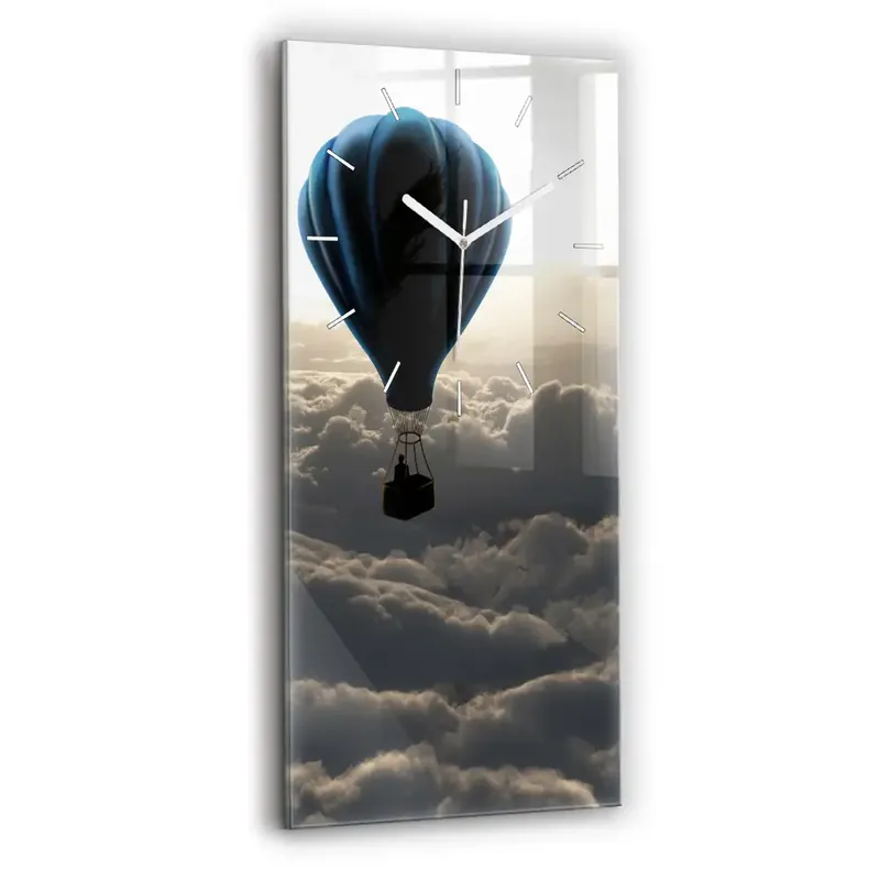 Bestseller Ceas perete din sticlă dreptunghiular Balon Pe Cer