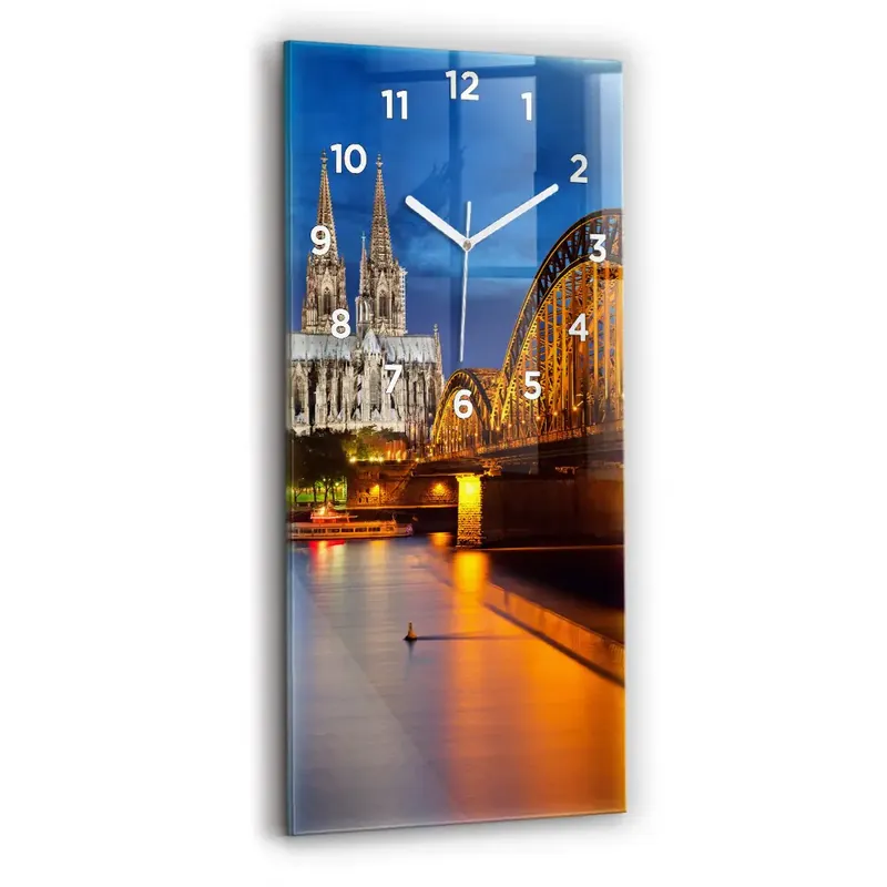 Ceas din sticlă dreptunghiular vertical Pod Din Germania Preț mic