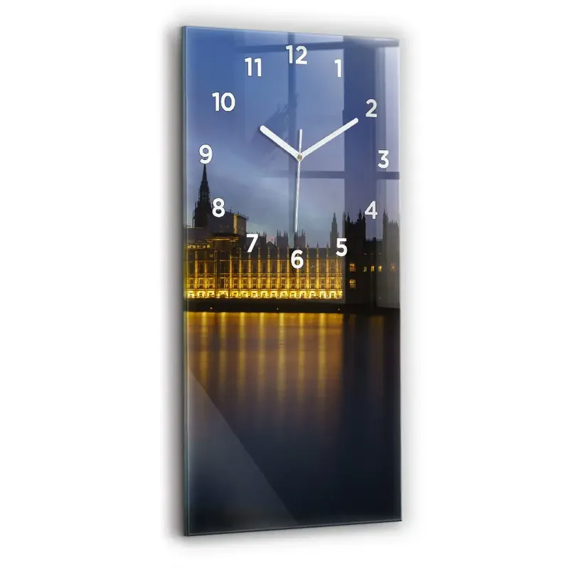 Disponibil imediat Ceas din sticlă dreptunghiular vertical Palatul Winchester Londra