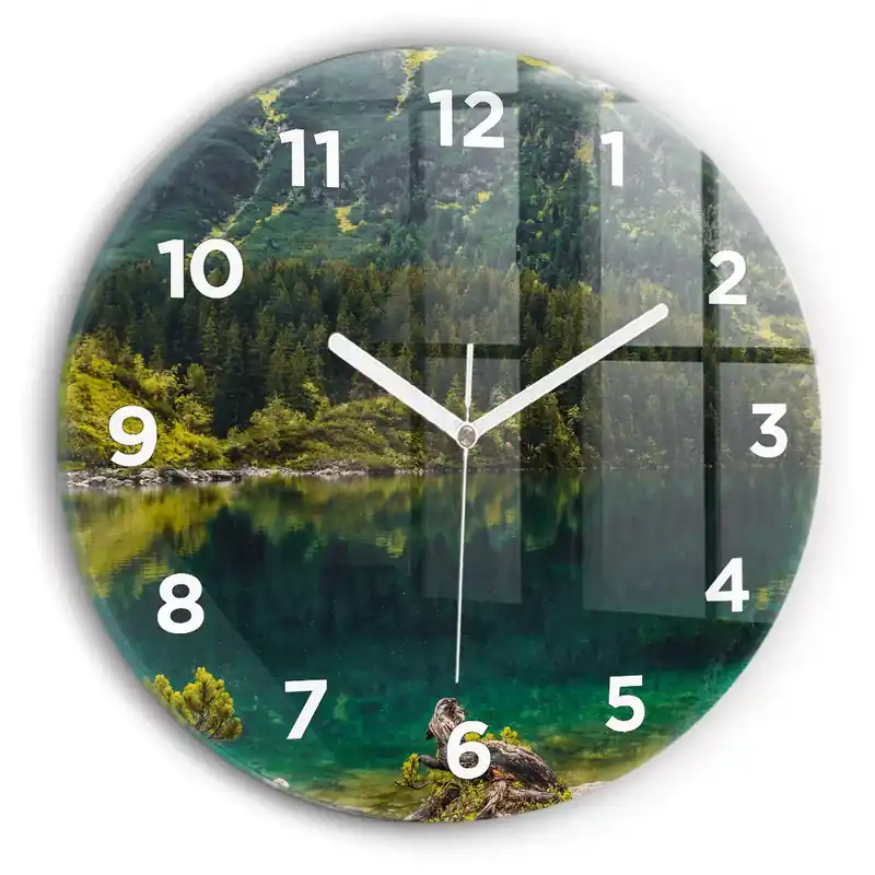 Ceas rotund de perete din sticlă Morskie Oko în Munții Tatra Reduceri