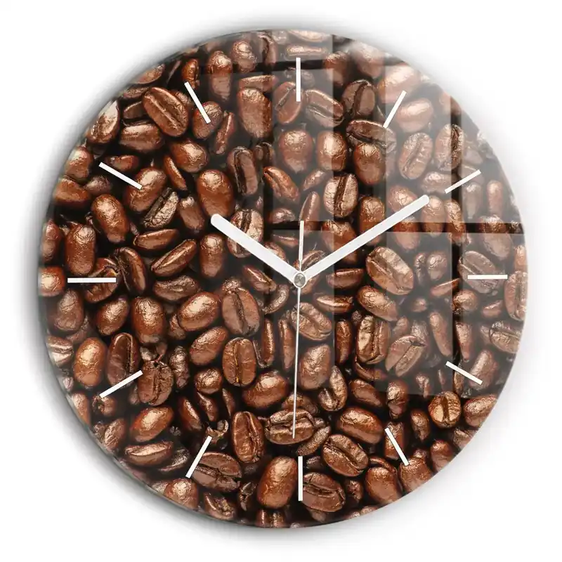Reduceri Ceas din sticlă rotund Boabe de cafea