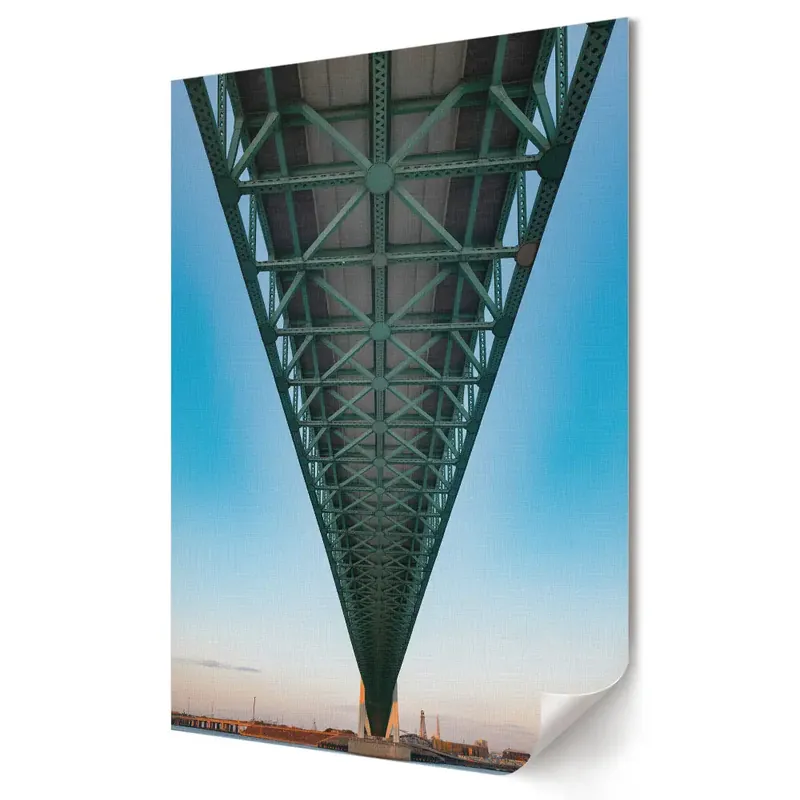 Ofertă de sezon Tablou canvas cu perspectivă de pod și peisaj urban
