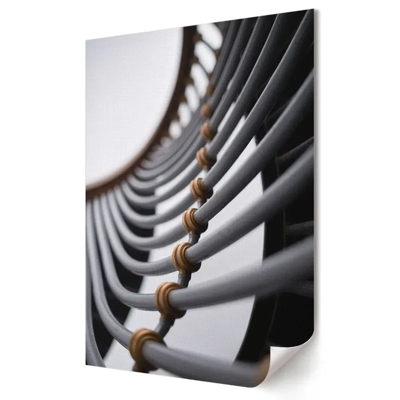 Tablou canvas cu grafică murală reprezentând frumusețea geometrică a arhitecturii contemporane Ultima șansă