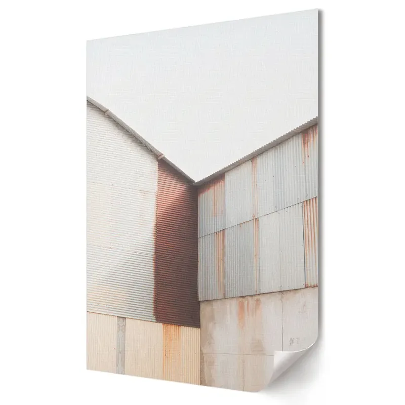 Mai ieftin Poster de perete cu texturi ruginite în stil minimalism industrial