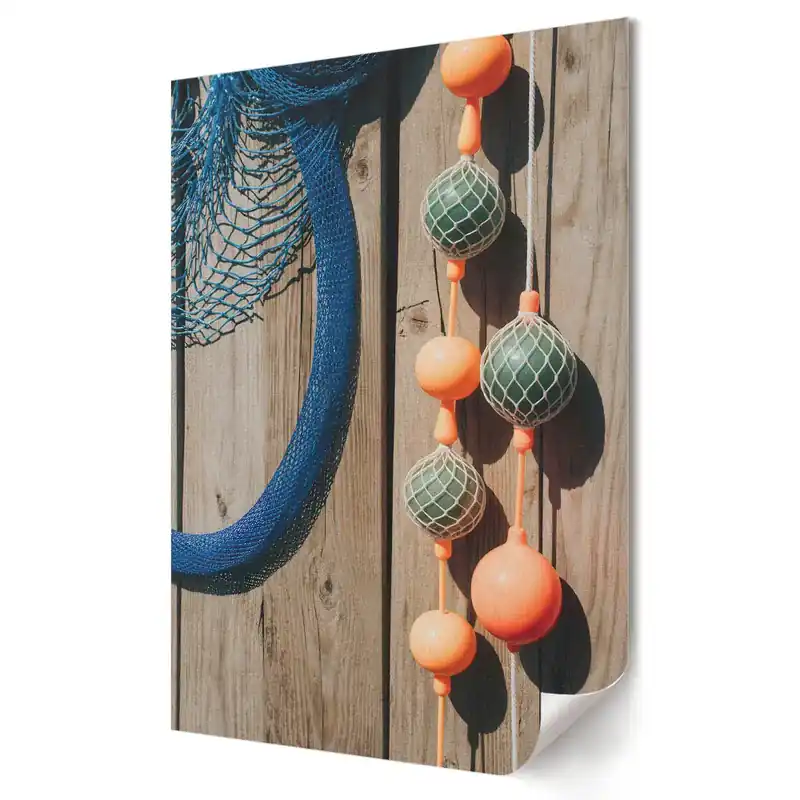 Tablou canvas cu grafică murală Culorile lumii marine pe lemn Chilipir