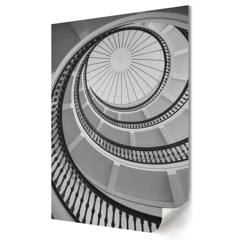 Cumpărături sigure Poster de perete cu spirală elegantă în stil monocromatic
