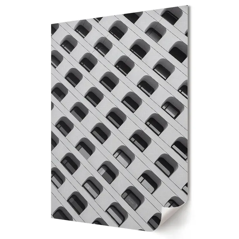 Poster decorativ cu arhitectură geometrică monocromă Mai ieftin