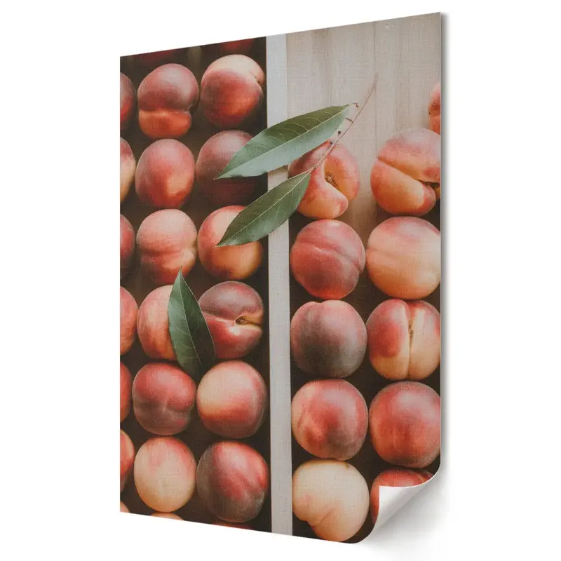 Promoție Poster decorativ cu piersici suculente în stil natural