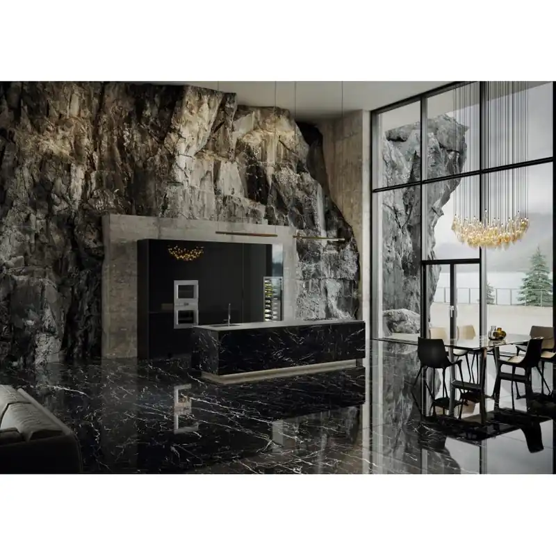 Gresie/Faianta Tagina Marquina Nero Lucios 120x280 calitatea a II-a Livrare expres