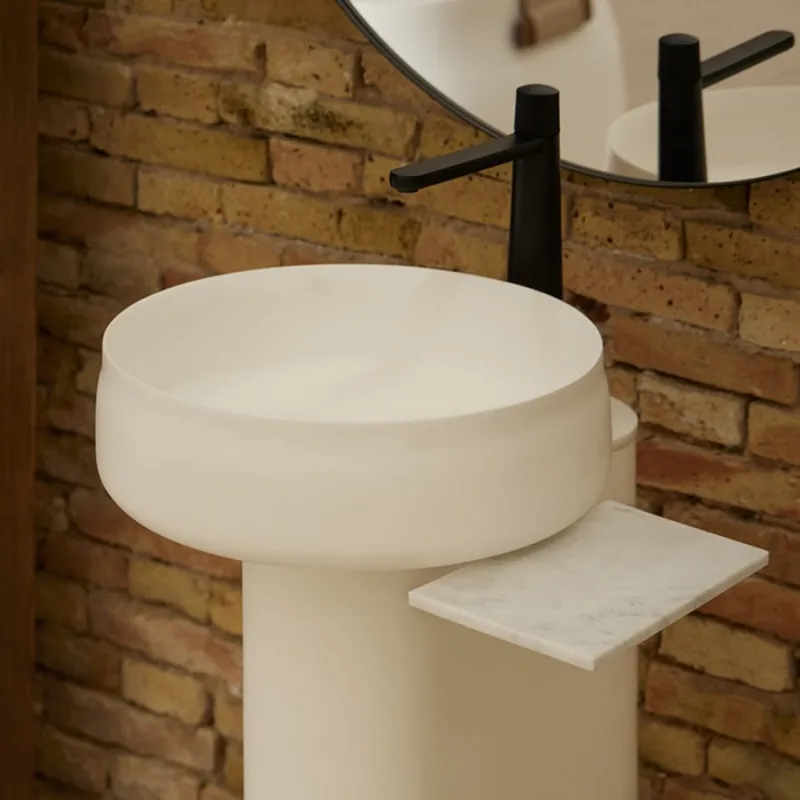 Lavoar Sanycces Duna alb mat cu piedestal freestanding Cumpără acum
