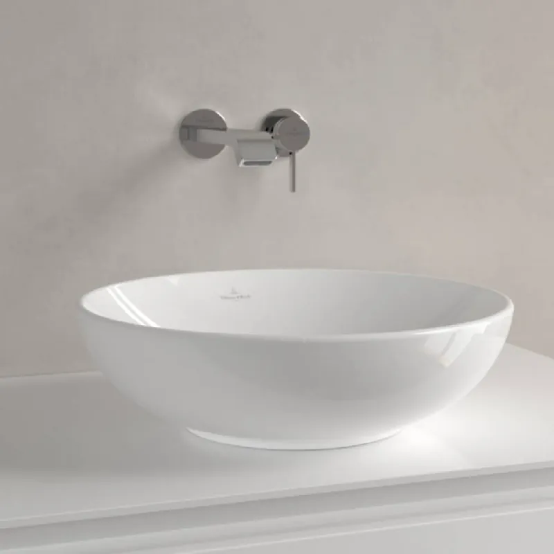 Lavoar Villeroy&Boch Loop&Friends rotund, 42 cm, alb, lucios Disponibil imediat