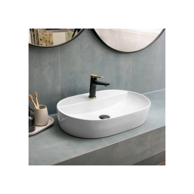 Reducere Lavoar pe blat Karag LT2203 61x40cm, alb