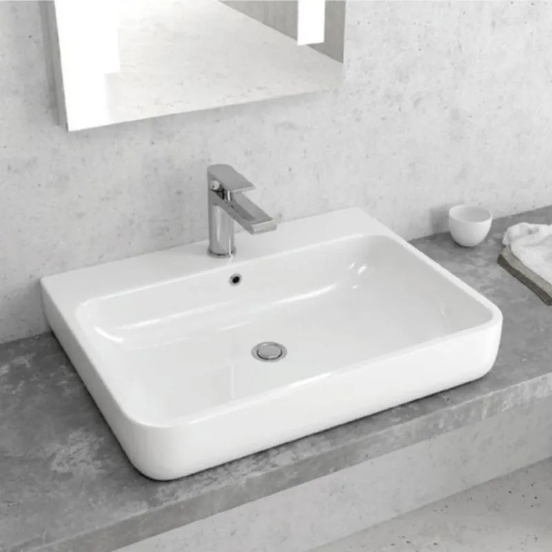 Popular Lavoar pe blat Karag LT4025 61x46 cm, alb