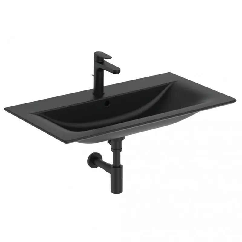 Lavoar Ideal Standard Connect Air 84 cm, negru Ultima șansă